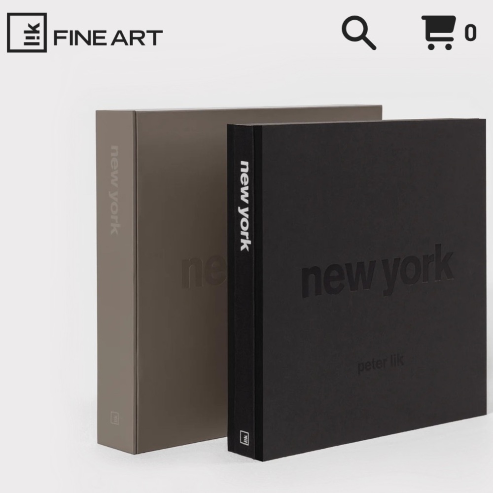 Peter Lik New York Library Collection Book Set - Black and Gray book box
